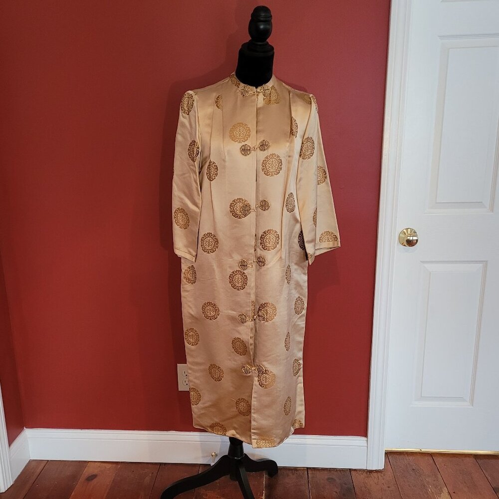 Vintage 1960 Hong Kong Silk Kimono Robe/coat